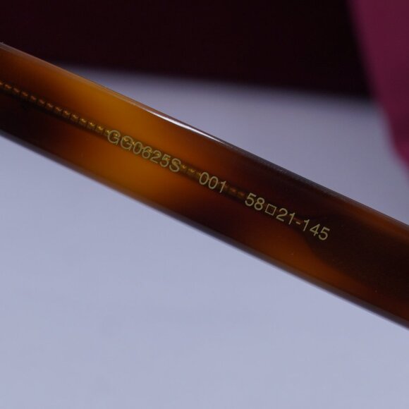 Gucci GG0625S 001 Square Sunglasses - Havana/Transparent - Picture 8 of 10